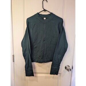 Women's DSG Momentum Seamless Ribbed Half Zip Sweater Dark Green XXL